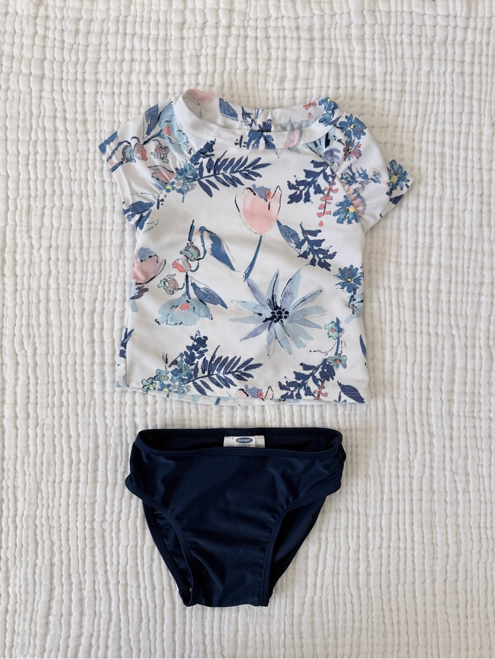 Girls Floral Two Piece Bathing Suit Swim - Old Navy